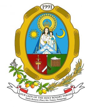 Arms of Our Lady of the Holy Rosary Parish (Santo Tomas)