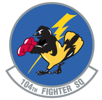Coat of arms (crest) of the 104th Fighter Squadron, Maryland Air National Guard