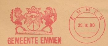 Wapen van Emmen (Drenthe)/Coat of arms (crest) of Emmen (Drenthe)