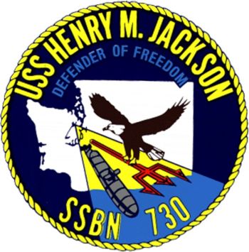 Coat of arms (crest) of the Submarine USS Henry M. Jackson (SSBN-730)