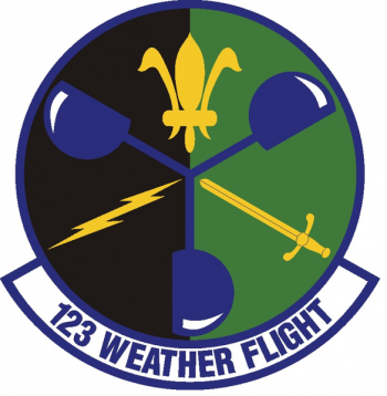 Coat of arms (crest) of the 123rd Weather Flight, Oregon Air National Guard