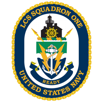 Coat of arms (crest) of the Littoral Combat Ship Squadron One, US Navy
