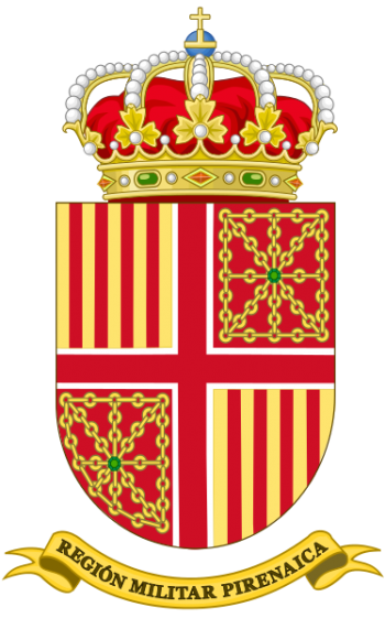 Coat of arms (crest) of the Pyrenean Military Region, Spanish Army