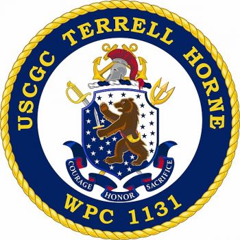 Coat of arms (crest) of the USCGC Terrell Horne (WPC-1131)