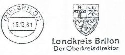 Wappen von Landkreis Brilon/Arms (crest) of the Brilon district