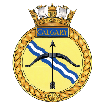 Coat of arms (crest) of the HMCS Calgary, Royal Canadian Navy