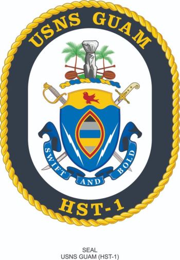 Coat of arms (crest) of the High-Speed Transport Vessel USNS Guam (T-HST-1)