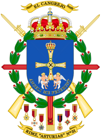 Coat of arms (crest) of Infantry Regiment Asturias No 31, Sapnish Army