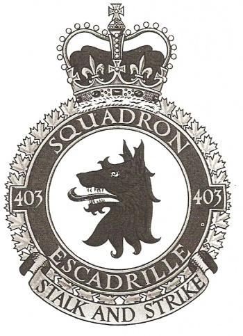 Coat of arms (crest) of the No 403 Squadron, Royal Canadian Air Force