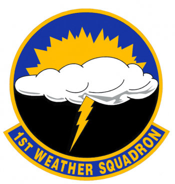 Coat of arms (crest) of 1st Weather Squadron, US Air Force