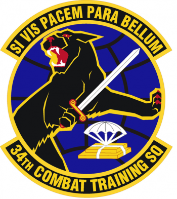 Coat of arms (crest) of the 34th Combat Training Squadron, US Air Force