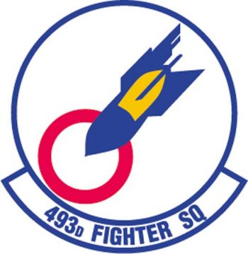 Coat of arms (crest) of 493rd Fighter Squadron, US Air Force