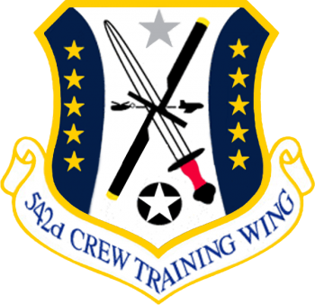 Coat of arms (crest) of the 542nd Crew Training Wing, US Air Force