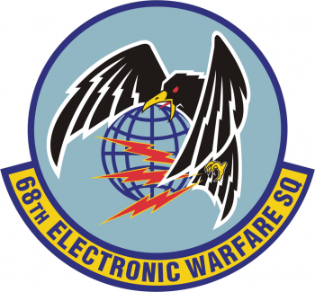 Coat of arms (crest) of the 68th Electronic Warfare Squadron, US Air Force