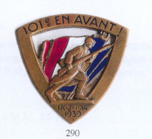 Coat of arms (crest) of the 101st Infantry Regiment, French Army