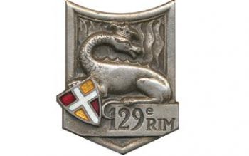 Blason de 129th Infantry Regiment, French Army/Arms (crest) of 129th Infantry Regiment, French Army