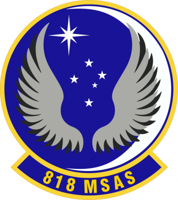 Coat of arms (crest) of the 818th Mobility Support Advisory Squadron, US Air Force
