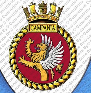 Coat of arms (crest) of the HMS Campania, Royal Navy