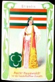 Arms, Flags and Folk Costume trade card