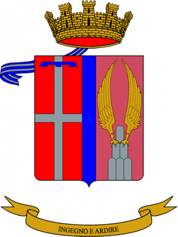 Coat of arms (crest) of the 1st Engineer Regiment, Italian Army