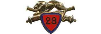 Coat of arms (crest) of the 28th Artillery Regiment, French Army