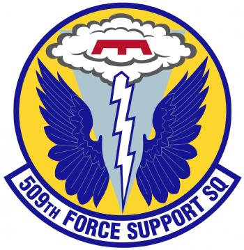 Coat of arms (crest) of the 509th Force Support Squadron, US Air Force