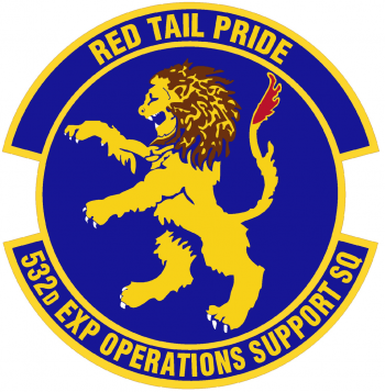 Coat of arms (crest) of the 532nd Expeditionary Operations Support Squadron, US Air Force