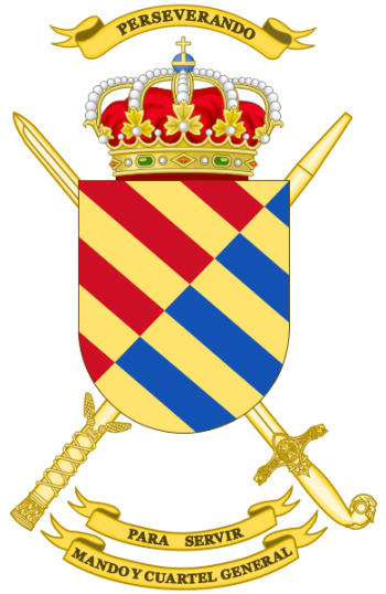 Coat of arms (crest) of the Command and Headquarters Military Emergencies Unit, Spain