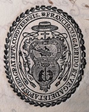 Arms of Francisco Garrido de la Vega