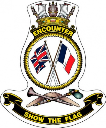 Coat of arms (crest) of the HMAS Encounter, Royal Australian Navy