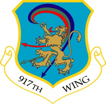 Coat of arms (crest) of the 917th Wing, US Air Force