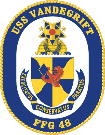 Coat of arms (crest) of the Frigate USS Vandegrift (FFG-48)