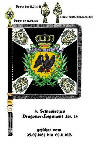 Coat of arms (crest) of 3rd Silesian Dragoon Regiment No 15