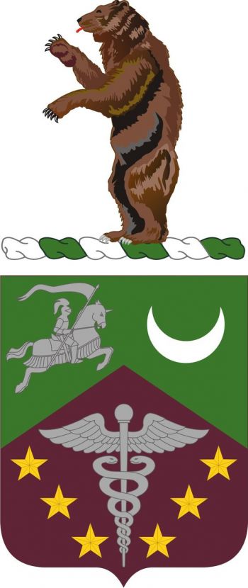 Arms of 229th Medical Battalion, Missouri Army National Guard