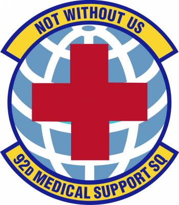 Coat of arms (crest) of the 92nd Medical Support Squadron, US Air Force