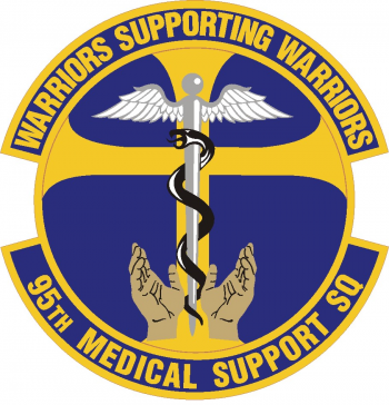 Coat of arms (crest) of the 95th Medical Support Squadron, US Air Force