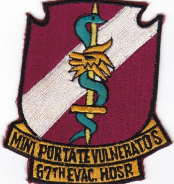 Coat of arms (crest) of the 67th Evacuation Hospital, US Air Force