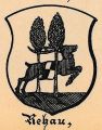 Wappen von Rehau/ Arms of Rehau