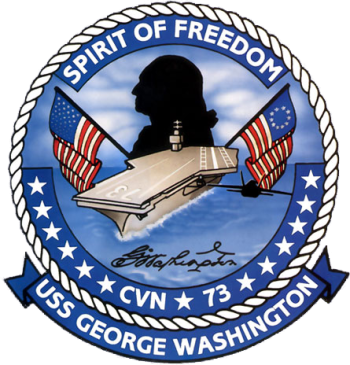 Coat of arms (crest) of the Aircraft Carrier USS George Washington (CVN-73)