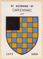 Blason de Carennac/Arms (crest) of Carennac