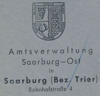 Wappen von Verbandsgemeinde Saarburg-Ost