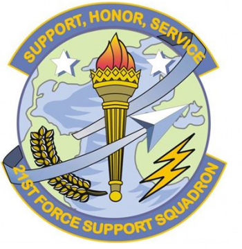 Coat of arms (crest) of the 21st Forces Support Squadron, US Air Force