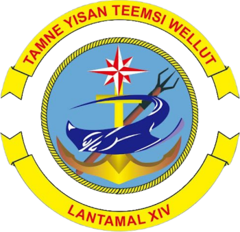Coat of arms (crest) of the XIV Main Naval Base, Indonesian Navy