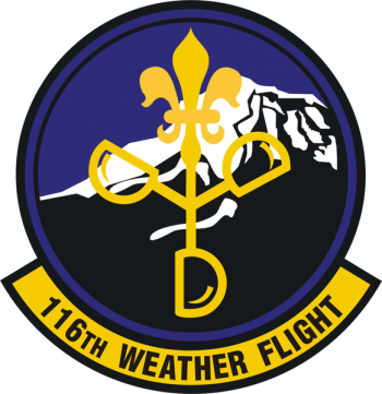 Coat of arms (crest) of the 116th Weather Flight, Washington Air National Guard