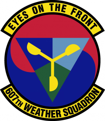 Coat of arms (crest) of the 607th Weather Squadron, US Air Force