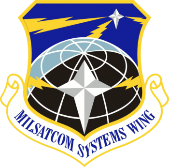 Coat of arms (crest) of the Military Satellite Communications Wing, US Air Force