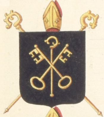 Arms (crest) of Saint Peter's Abbey in Oudenburg