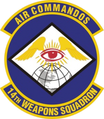 Coat of arms (crest) of the 14th Weapons Squadron, US Air Force