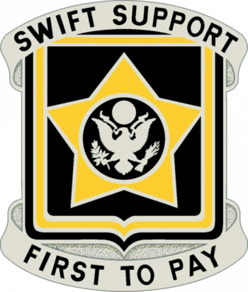 Coat of arms (crest) of 15th Finance Battalion, US Army