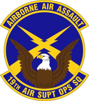 Coat of arms (crest) of the 19th Air Support Operations Squadron, US Air Force